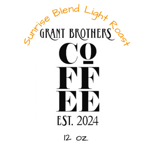 Sunrise Blend Light Roast Coffee – 12oz Fresh Roasted Breakfast Coffee | Grant Brothers Coffee