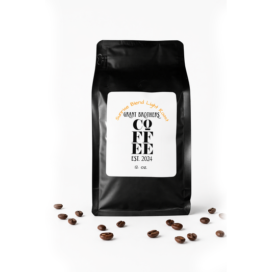 Sunrise Blend Light Roast Coffee – 12oz Fresh Roasted Breakfast Coffee | Grant Brothers Coffee